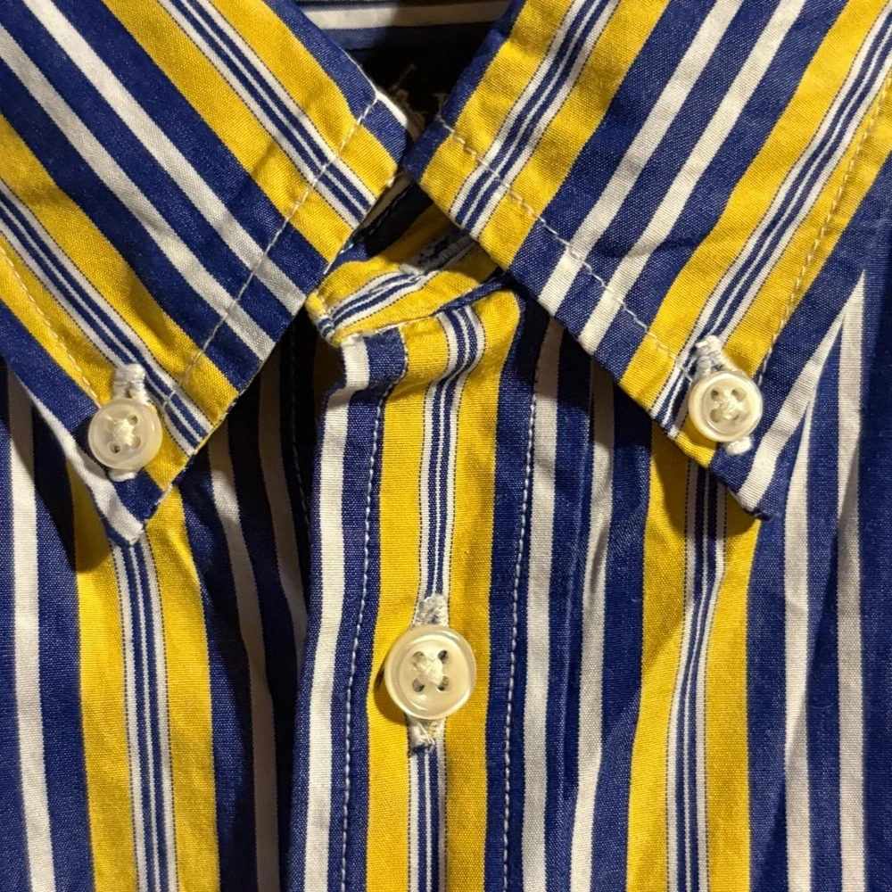 Ralph Lauren Boys 12-14‎ Cotton Plaid Short Sleeve Button Down Collar Shirt Prep